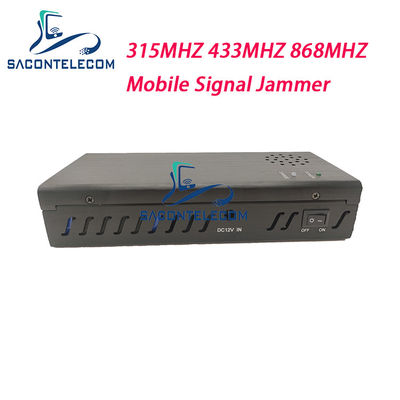 Portable Signal Jammer with 8000mAh Battery 3 Bands 315MHz 433MHz 868MHz and 100m Range