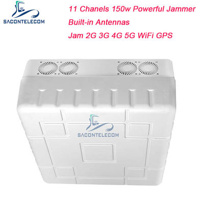 150W High Power Signal Jammer with 11 Channels for 50m Range Mobile Phone Blocker