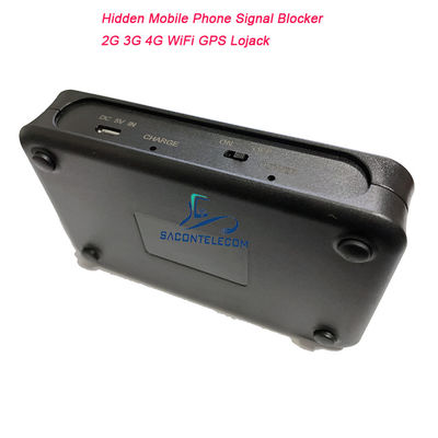 Hidden 8 Antennas Pocket Mobile Phone Signal Jammer with 2-5m Jamming Radius and 3000mAh Battery