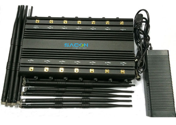 14 Bands 35W Output Power Cell Phone Jammer with 2-70M Jamming Range for VHF UHF Signals