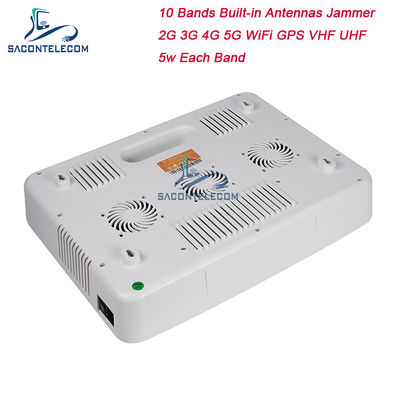 50W High Power Mobile Phone Signal Jammer Blocks 2G 3G 4G 5G GPS WiFi with 20-60m Jamming Radius