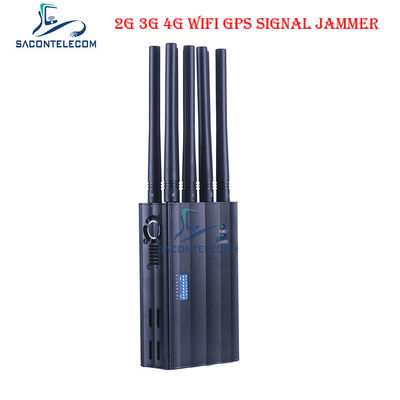8 Channels Portable Signal Jammer with 4000mAH Battery and 20m Range GPS WiFi Mobile Phone Signal Blocker