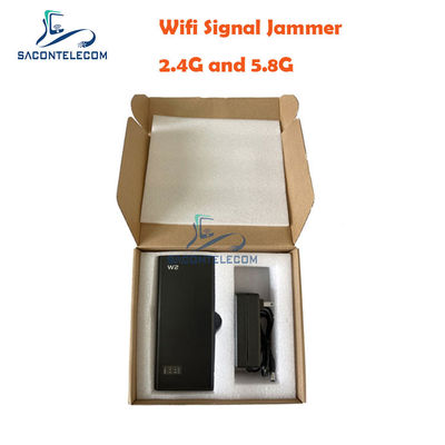 5200mAH 3W Handheld WiFi Signal Blocker with 2.4G 5.2G 5.8G Frequency Blocking and Car Power Adapter