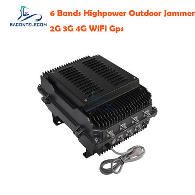135W 300m Range 6 Channels Mobile Phone Signal Jammer and UAV Drone Jammer for Prison Jamming System