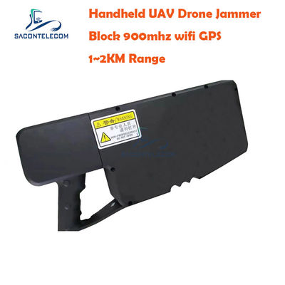 Handheld UAV Drone Signal Jammer with 1.2km Jamming Radius 40W Power and Built-in High Gain Antenna