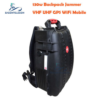 5 Channels VHF UHF Manpack Jammer with 120m Distance and Built-in Battery for Portable Signal Blocking