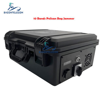 10 Bands 90W Output Power 5G Blocking Luggage Jammer with Adjustable Frequency and RJ485 Port
