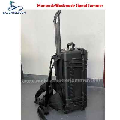 120W High Power 6 Channels Manpack Jammer with Pellican Case for 2G 3G 4G 5G VHF UHF GPS WiFi Blocking