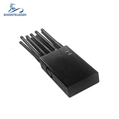 10W Power 20m Radius 10 Channels Portable Signal Jammer Blocker for WiFi GPS 2G 3G 4G 5G