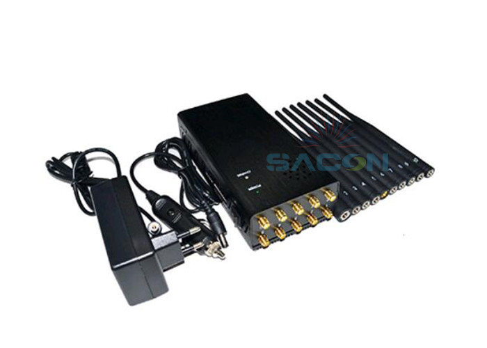 10 Antennas Car Remote Signal Jammer Block 315 433 868 Lojack GPS Wifi