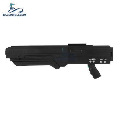 1.2KM Distance Gun Drone Portable UAV Signal Jammer 2.4G 5.8G GPS 900mhz