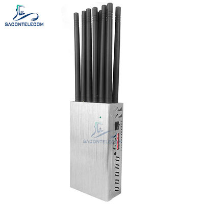 12 Channels 20W Power 2 Hours Battery Portable WiFi Jammer for Cell Phone GPS Signal Blocker