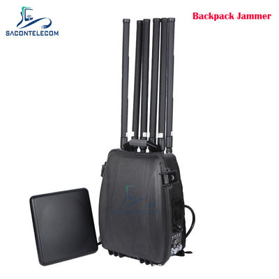 300W 6 Channels Backpack Drone Signal Jammer with 2km Range for Anti-Drone Defense