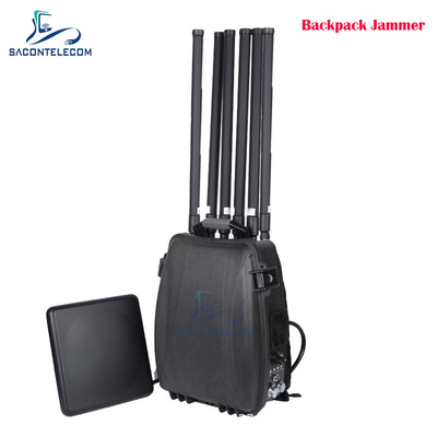 6 Channels 300w Powerful Backpack Drone Signal Jammer 433 900mhz GPS 2.4G 5.8G