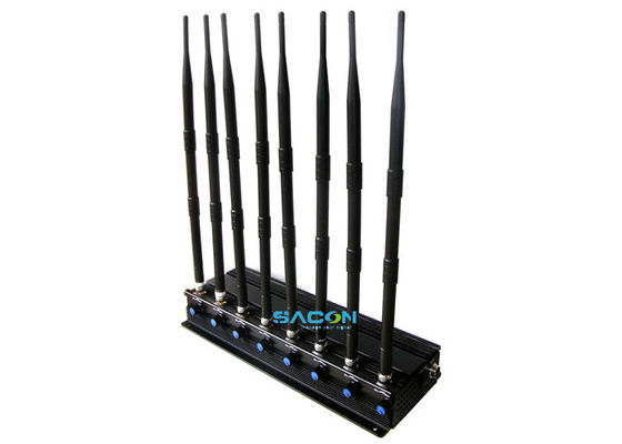 20W Output Power 2.4G 5.8G Signal Jammer with 8 Omni-Directional Antennas and 40m Jamming Range