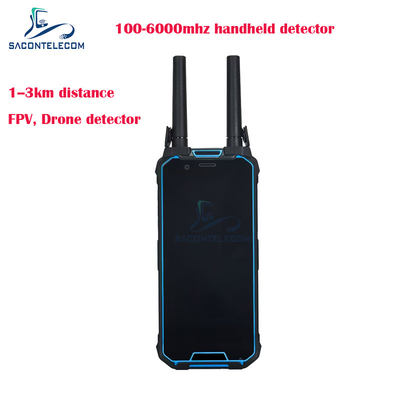 H2L 1.5Km Range Handheld Drone Locator 100-6Ghz Portable FPV Drone Detector