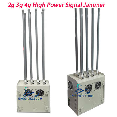 240W High Power Prison Cell Phone Jammer with 8 Channels and 100m Range for Secure Facilities